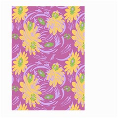 Folk Floral Pattern  Abstract Flowers Surface Design  Seamless Pattern Large Garden Flag (two Sides) by Eskimos