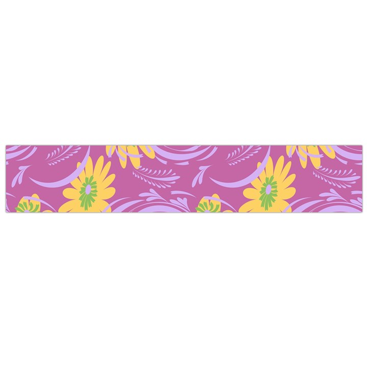 Folk floral pattern. Abstract flowers surface design. Seamless pattern Large Flano Scarf 