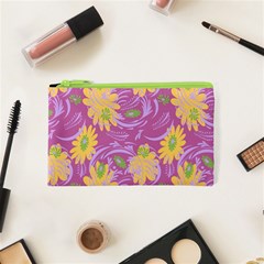 Folk Floral Pattern  Abstract Flowers Surface Design  Seamless Pattern Cosmetic Bag (xs) by Eskimos