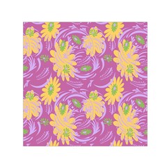 Folk Floral Pattern  Abstract Flowers Surface Design  Seamless Pattern Small Satin Scarf (square) by Eskimos