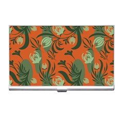 Folk Floral Pattern  Abstract Flowers Surface Design  Seamless Pattern Business Card Holder by Eskimos