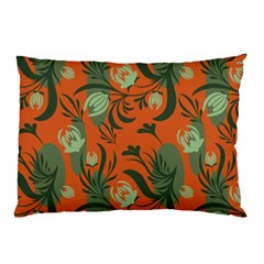 Folk Floral Pattern  Abstract Flowers Surface Design  Seamless Pattern Pillow Case by Eskimos