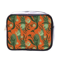 Folk Floral Pattern  Abstract Flowers Surface Design  Seamless Pattern Mini Toiletries Bag (one Side) by Eskimos