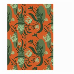 Folk Floral Pattern  Abstract Flowers Surface Design  Seamless Pattern Small Garden Flag (two Sides) by Eskimos