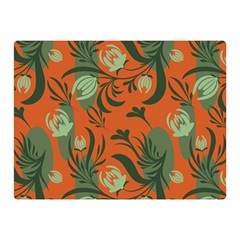 Folk Floral Pattern  Abstract Flowers Surface Design  Seamless Pattern Double Sided Flano Blanket (mini)  by Eskimos