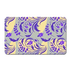 Folk Floral Pattern  Abstract Flowers Surface Design  Seamless Pattern Magnet (rectangular) by Eskimos