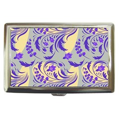 Folk Floral Pattern  Abstract Flowers Surface Design  Seamless Pattern Cigarette Money Case by Eskimos