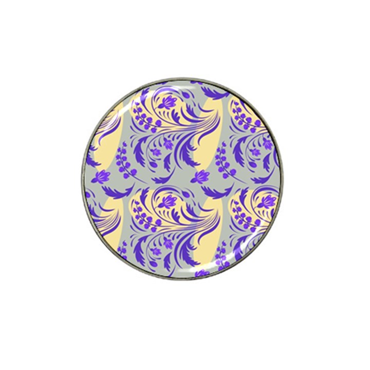 Folk floral pattern. Abstract flowers surface design. Seamless pattern Hat Clip Ball Marker