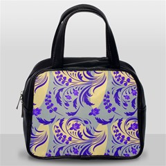 Folk Floral Pattern  Abstract Flowers Surface Design  Seamless Pattern Classic Handbag (one Side)