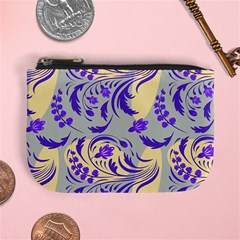 Folk Floral Pattern  Abstract Flowers Surface Design  Seamless Pattern Mini Coin Purse by Eskimos