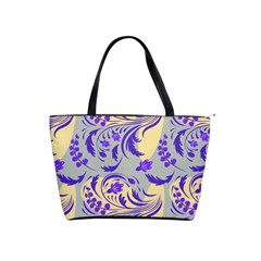 Folk Floral Pattern  Abstract Flowers Surface Design  Seamless Pattern Classic Shoulder Handbag by Eskimos