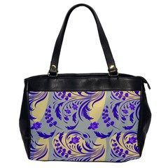 Folk Floral Pattern  Abstract Flowers Surface Design  Seamless Pattern Oversize Office Handbag by Eskimos