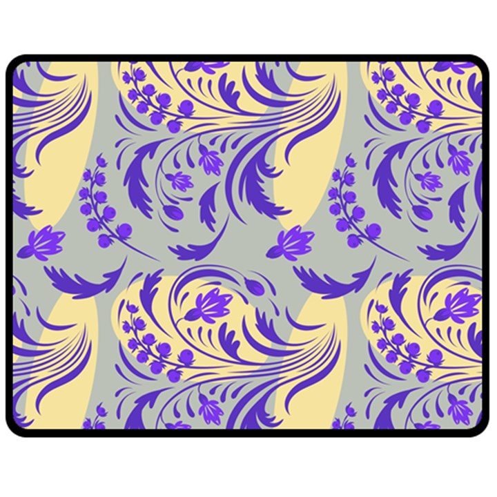 Folk floral pattern. Abstract flowers surface design. Seamless pattern Fleece Blanket (Medium) 