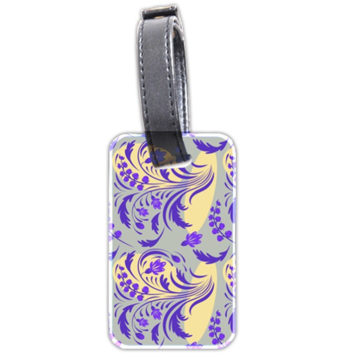 Folk floral pattern. Abstract flowers surface design. Seamless pattern Luggage Tag (two sides)