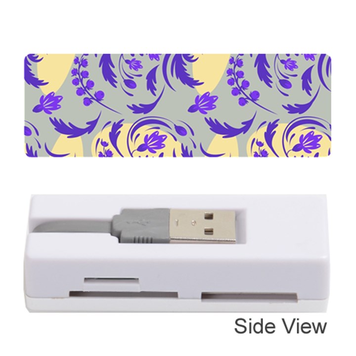 Folk floral pattern. Abstract flowers surface design. Seamless pattern Memory Card Reader (Stick)