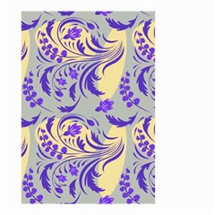 Folk Floral Pattern  Abstract Flowers Surface Design  Seamless Pattern Small Garden Flag (two Sides) by Eskimos