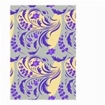 Folk floral pattern. Abstract flowers surface design. Seamless pattern Small Garden Flag (Two Sides) Front