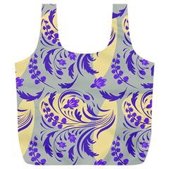 Folk Floral Pattern  Abstract Flowers Surface Design  Seamless Pattern Full Print Recycle Bag (xl) by Eskimos