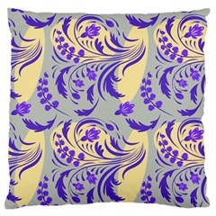 Folk Floral Pattern  Abstract Flowers Surface Design  Seamless Pattern Standard Flano Cushion Case (one Side) by Eskimos