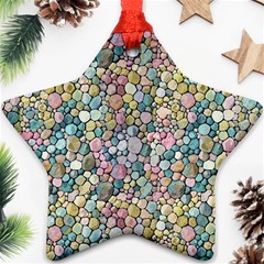 Multicolored Watercolor Stones Ornament (star) by SychEva