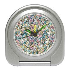 Multicolored Watercolor Stones Travel Alarm Clock by SychEva