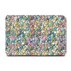 Multicolored Watercolor Stones Small Doormat  by SychEva