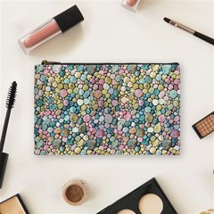 Multicolored Watercolor Stones Cosmetic Bag (medium) by SychEva