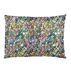 Multicolored Watercolor Stones Pillow Case (two Sides) by SychEva