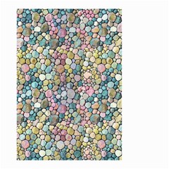 Multicolored Watercolor Stones Small Garden Flag (two Sides) by SychEva