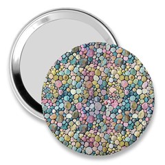 Multicolored Watercolor Stones 3  Handbag Mirrors by SychEva