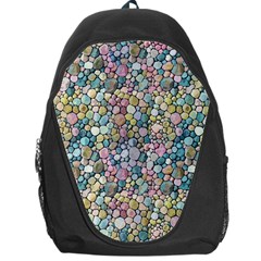 Multicolored Watercolor Stones Backpack Bag by SychEva