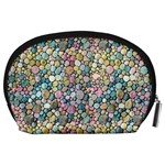 Multicolored Watercolor Stones Accessory Pouch (Large) Back