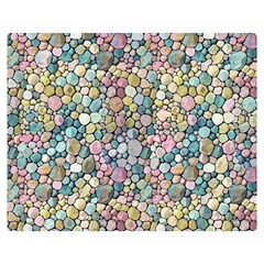 Multicolored Watercolor Stones Double Sided Flano Blanket (medium)  by SychEva