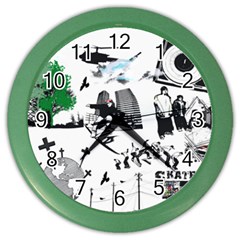 Skaterunderground Color Wall Clock by PollyParadise