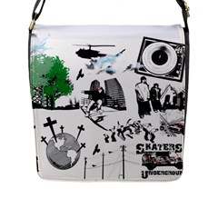 Skaterunderground Flap Closure Messenger Bag (l) by PollyParadise