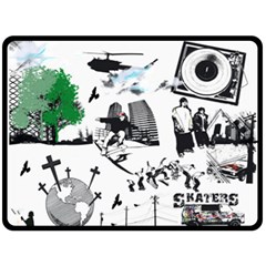 Skaterunderground Double Sided Fleece Blanket (large)  by PollyParadise