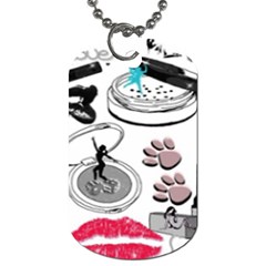 Love2 Dog Tag (one Side) by PollyParadise