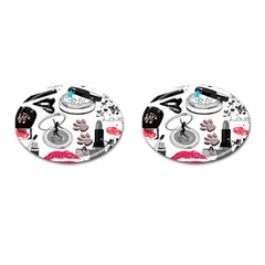 Love2 Cufflinks (oval) by PollyParadise