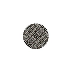 Tribal Geometric Grunge Print 1  Mini Buttons by dflcprintsclothing