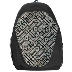 Tribal Geometric Grunge Print Backpack Bag by dflcprintsclothing