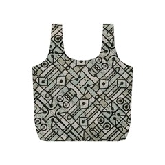 Tribal Geometric Grunge Print Full Print Recycle Bag (s) by dflcprintsclothing