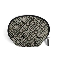 Tribal Geometric Grunge Print Accessory Pouch (small) by dflcprintsclothing