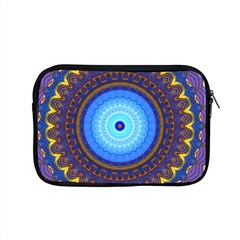 Blue Violet Midnight Sun Mandala Boho Hipppie Apple Macbook Pro 15  Zipper Case by CrypticFragmentsDesign