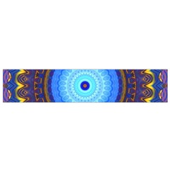 Blue Violet Midnight Sun Mandala Boho Hipppie Small Flano Scarf