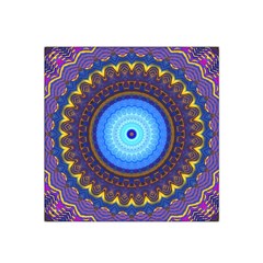 Blue Violet Midnight Sun Mandala Hippie Trippy Psychedelic Kaleidoscope  Satin Bandana Scarf by CrypticFragmentsDesign