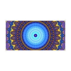 Blue Violet Midnight Sun Mandala Hippie Trippy Psychedelic Kaleidoscope  Yoga Headband