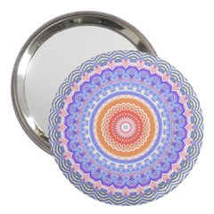 Pretty Pastel Boho Hippie Mandala 3  Handbag Mirrors by CrypticFragmentsDesign