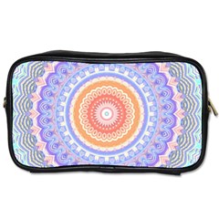 Pretty Pastel Boho Hippie Mandala Toiletries Bag (two Sides) by CrypticFragmentsDesign