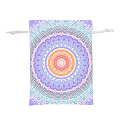 Pretty Pastel Boho Hippie Mandala Lightweight Drawstring Pouch (m) by CrypticFragmentsDesign