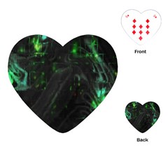 Alien2 Playing Cards Single Design (heart) by PollyParadise